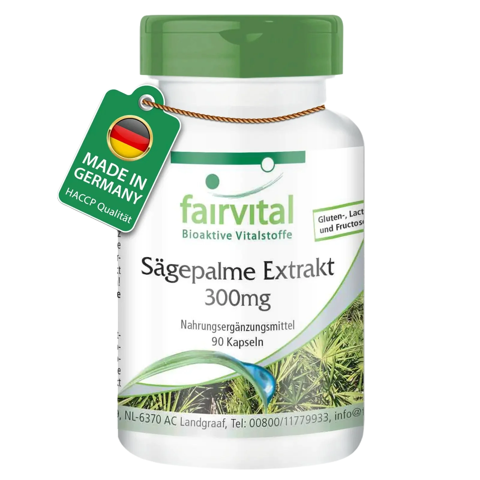 Sägepalme Extrakt 300mg - 90 Kapseln - mit Beta-Sitosterol - Hochdosiert und Vegan | Fairvital Sägepalme Extrakt 300mg - 90 Kapseln - mit Beta-Sitosterol - Hochdosiert und Vegan | Fairvital
