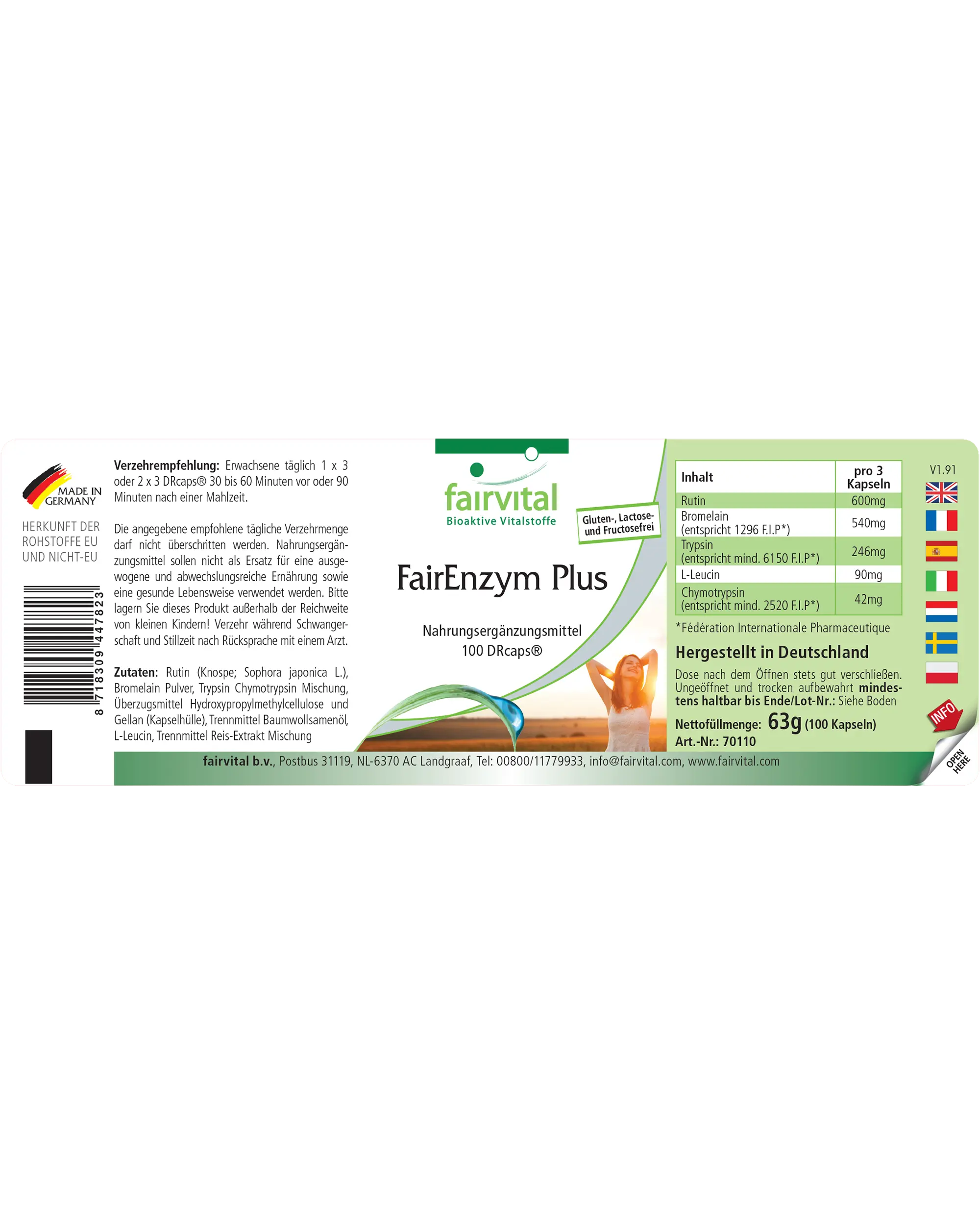 FairEnzym Plus - 100 DRcaps®