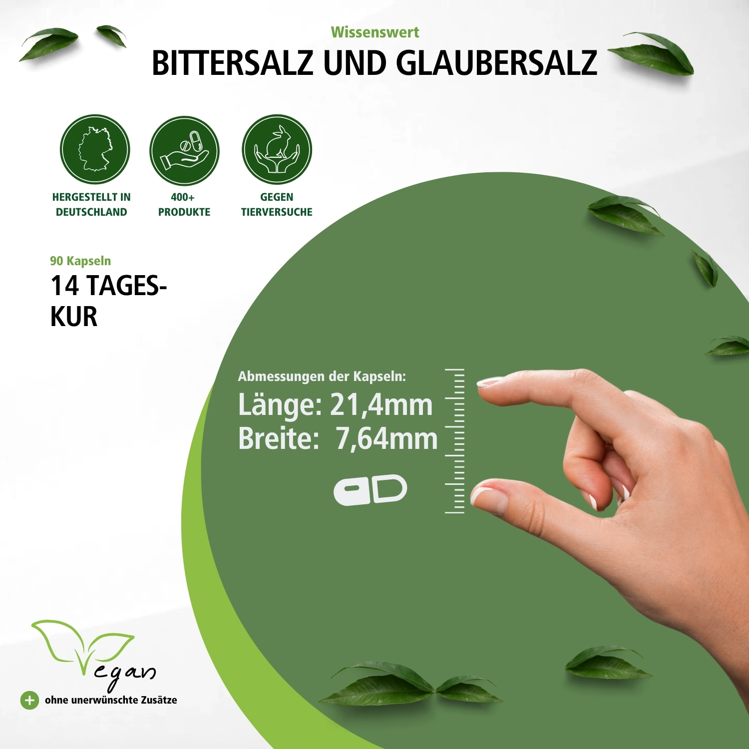 Epsom salt & Glauber´s salt – 90 capsules