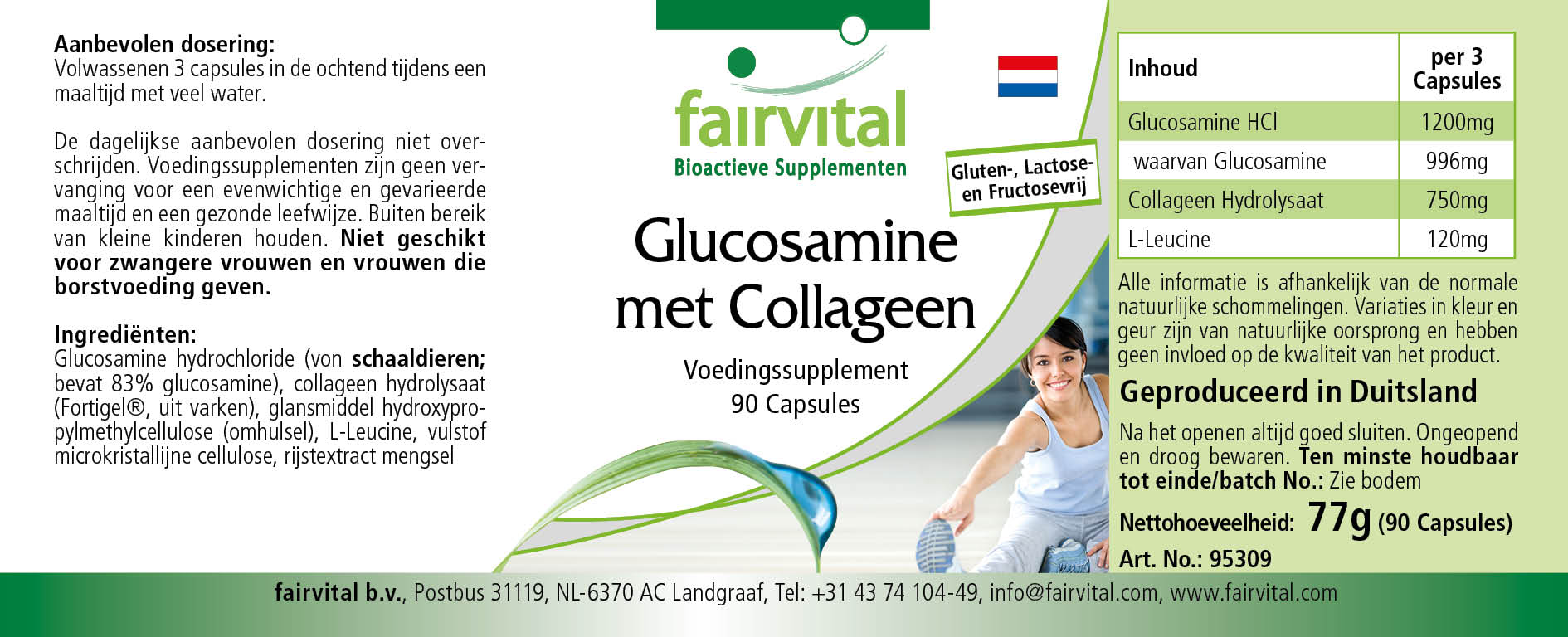 Glucosamin mit Collagen - 90 Kapseln - Sale- MHD 04/25