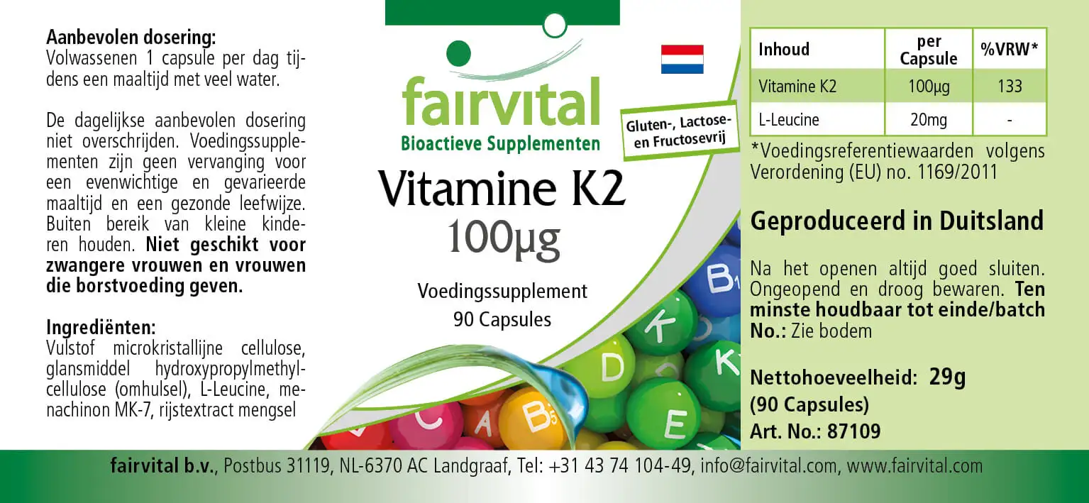 Vitamin K2 100µg - 90 Capsules Vitamin K2 100µg - 90 Capsules