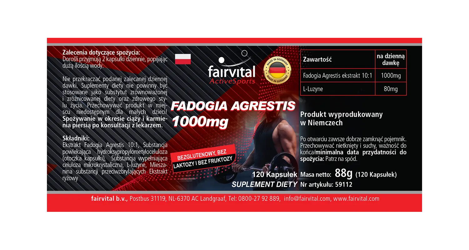 Fadogia Agrestis 1000mg