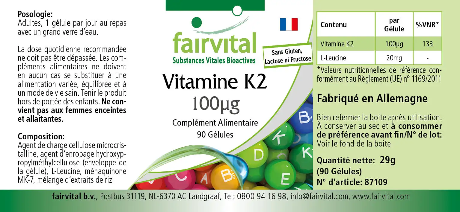 Vitamin K2 100µg - 90 Capsules Vitamin K2 100µg - 90 Capsules