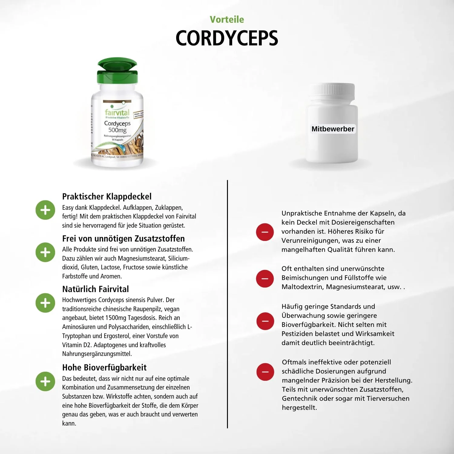 Cordyceps 500mg - 90 cápsulas