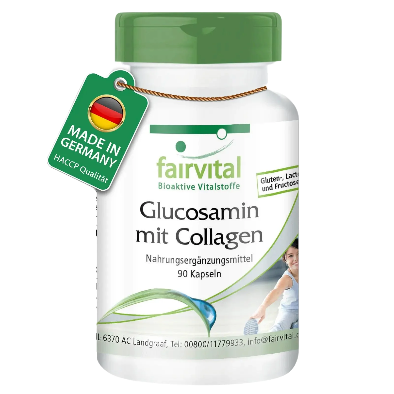 Glucosamine with collagen - 90 capsules - Sale- MHD 04/25