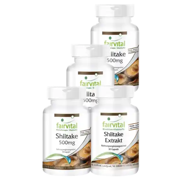 Shiitake supply for 3 months - 90 capsules