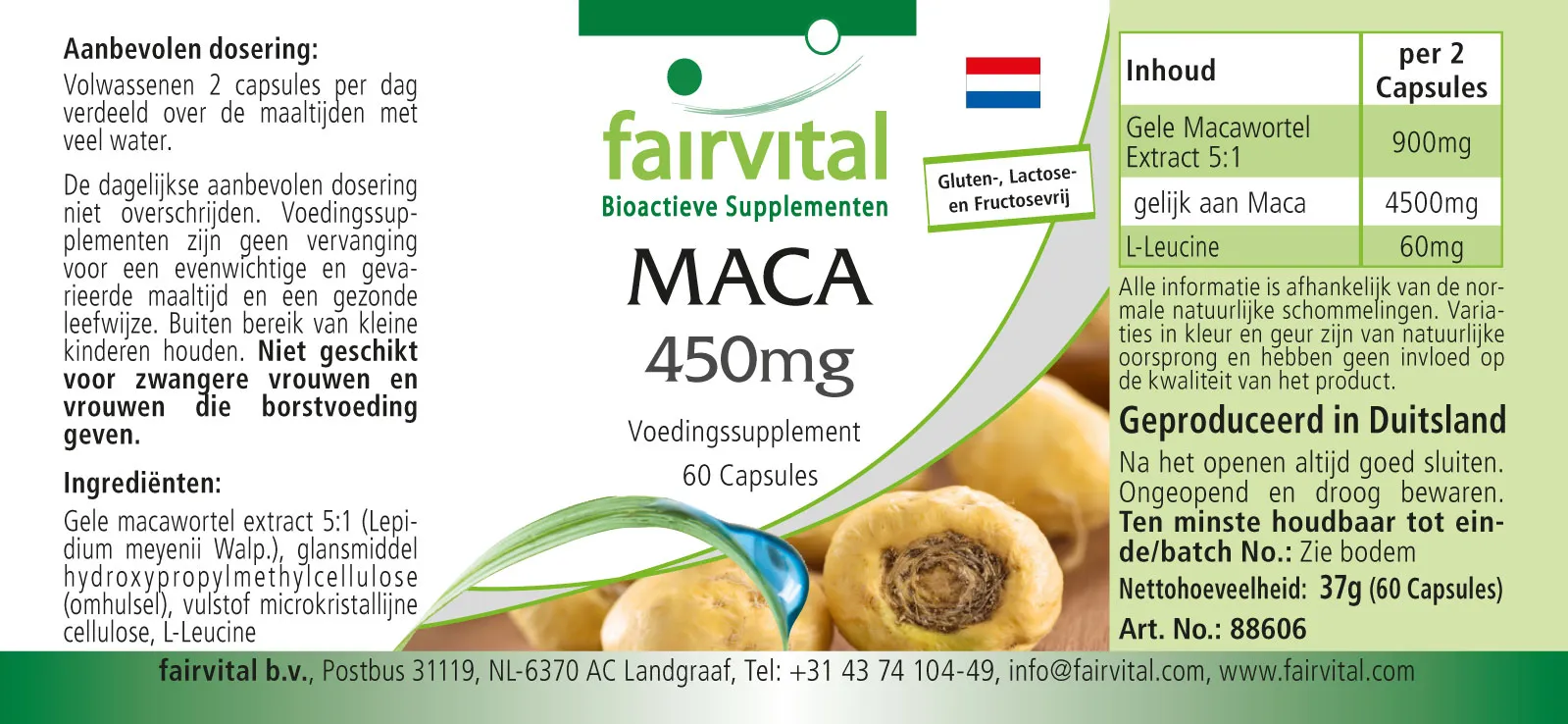 MACA 450mg - 60 Cápsulas MACA 450mg - 60 Cápsulas