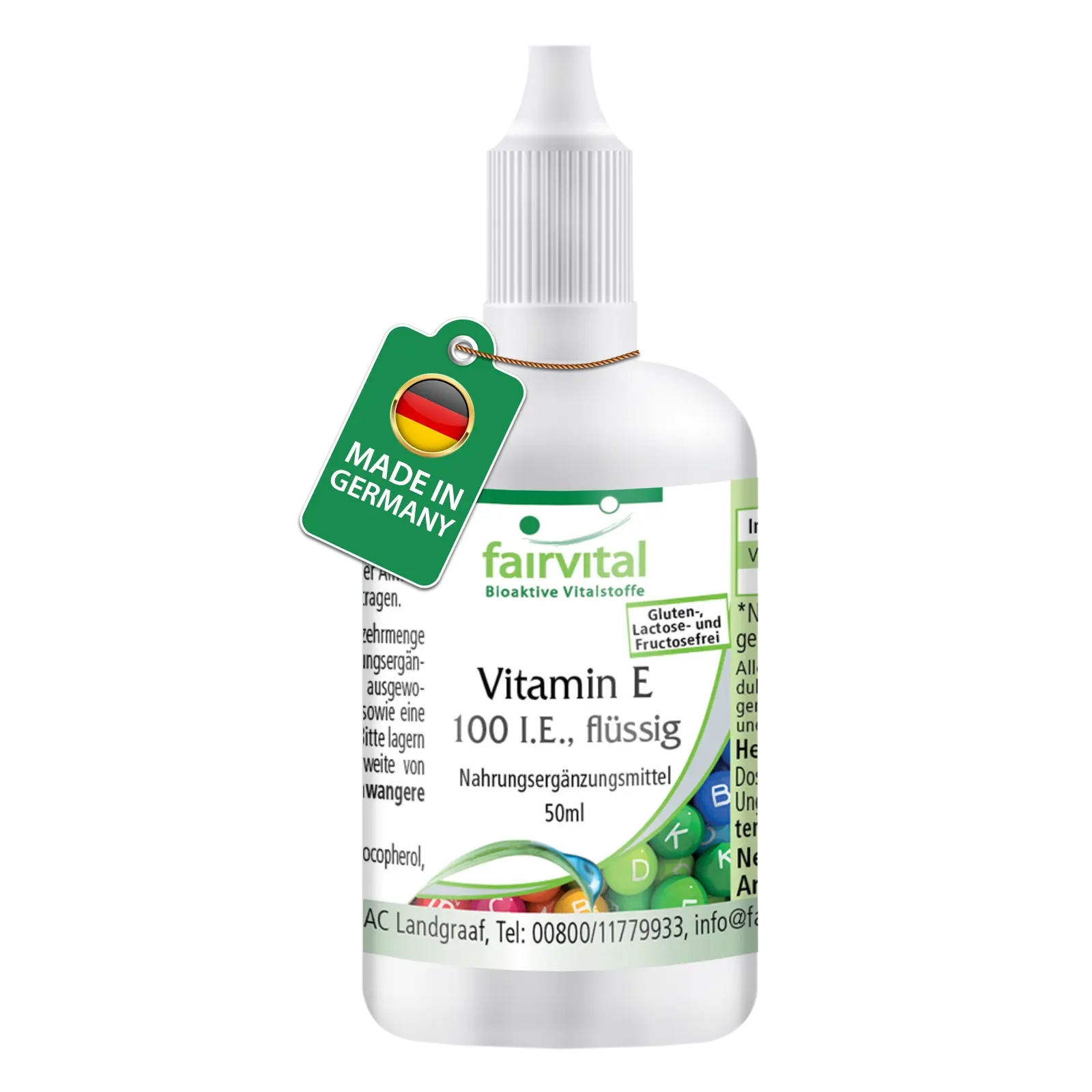 Olio di vitamina E 100 U.I. liquida - 50 ml Olio di vitamina E 100 U.I. liquida - 50 ml