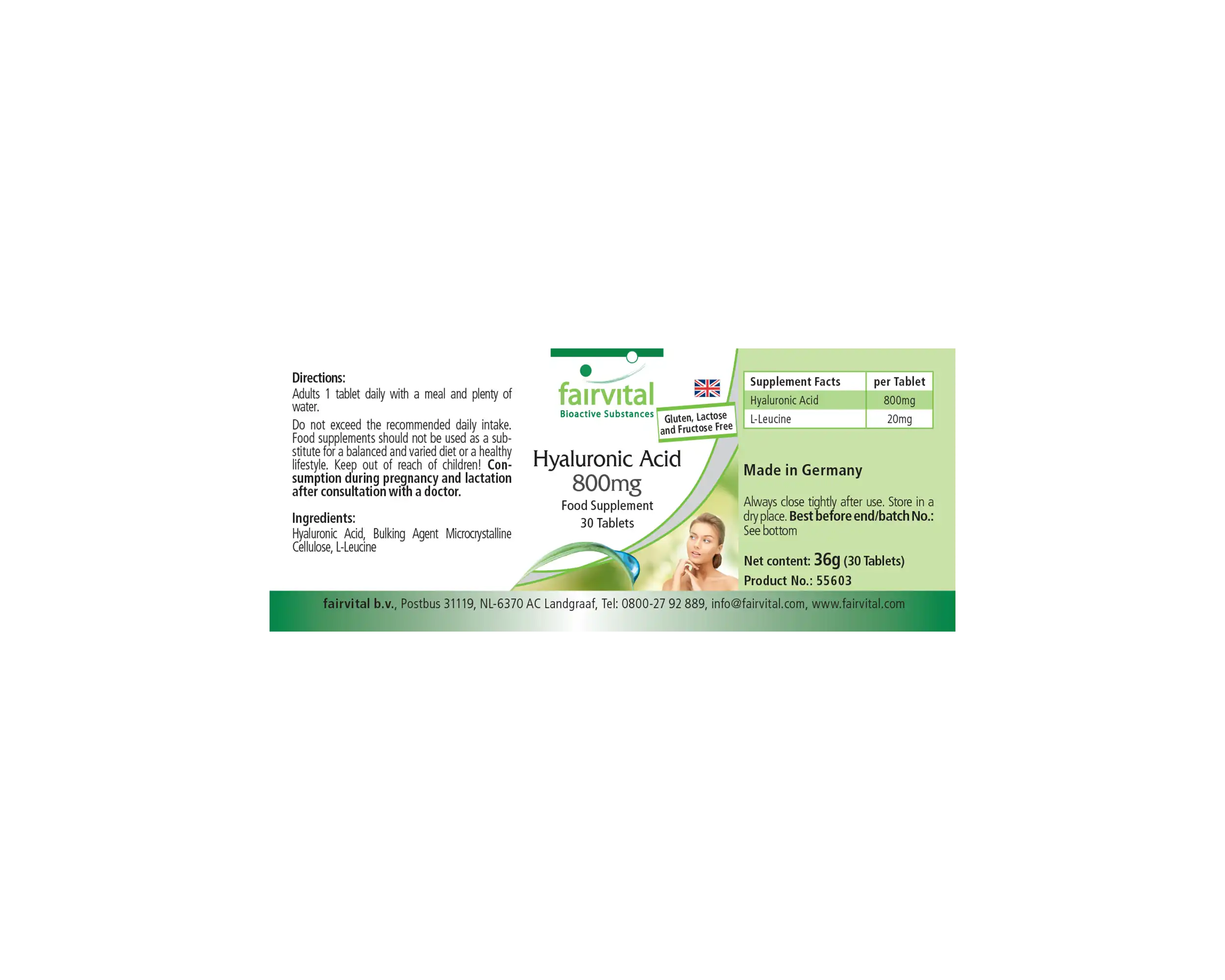 Acido ialuronico 800 mg