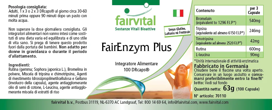 FairEnzym Plus - 100 DRcaps®