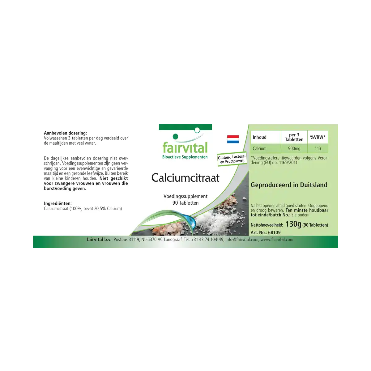 Citrate de Calcium avec 300mg de Calcium - 90 comprimés Citrate de Calcium avec 300mg de Calcium - 90 comprimés