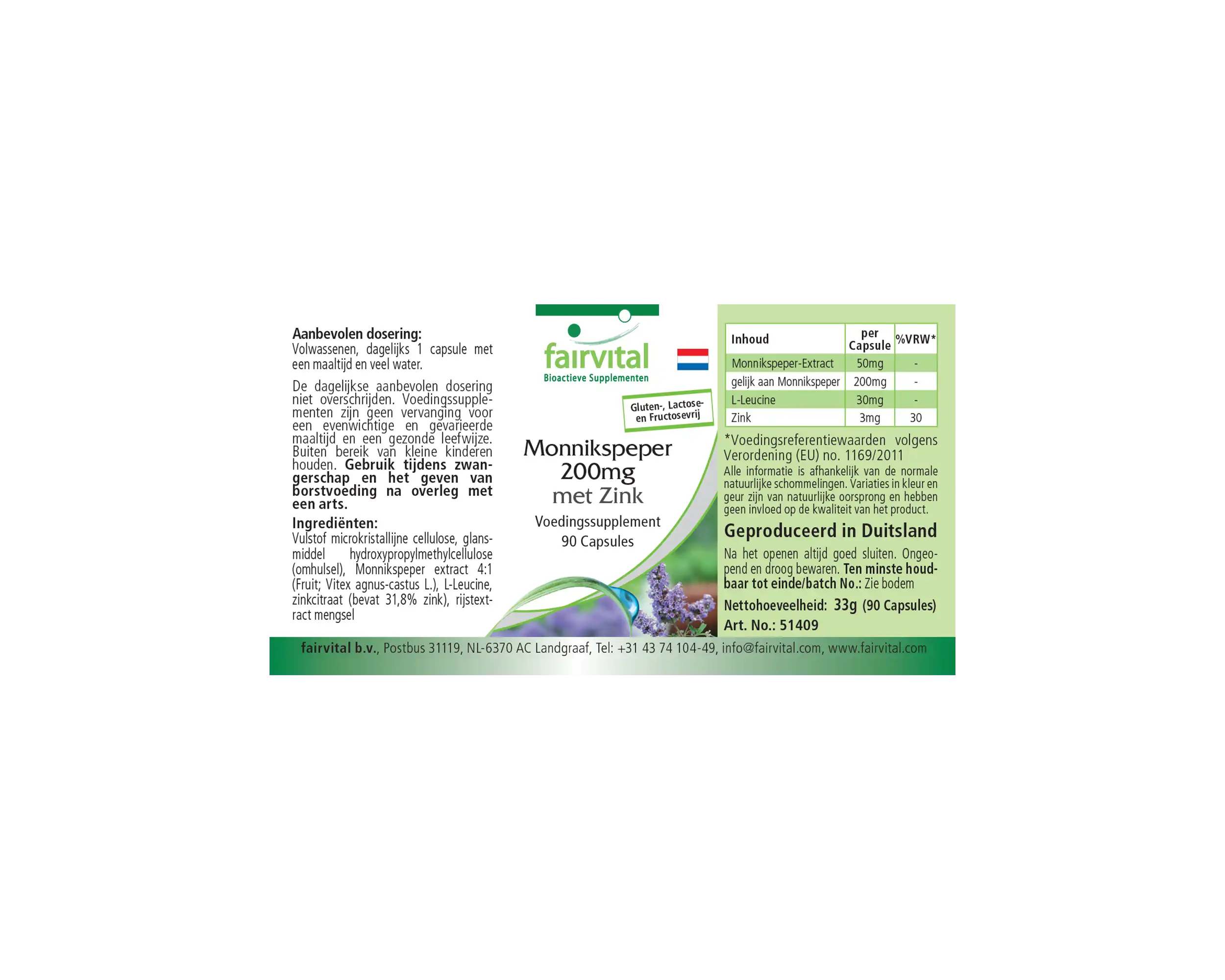 Agnocasto 200mg con zinco - 90 capsule