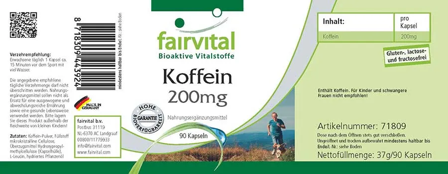 Caffeina 200 mg - 90 capsule Caffeina 200 mg - 90 capsule