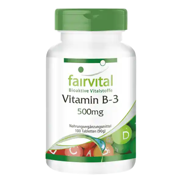 Vitamina B3 500mg - 100 comprimidos