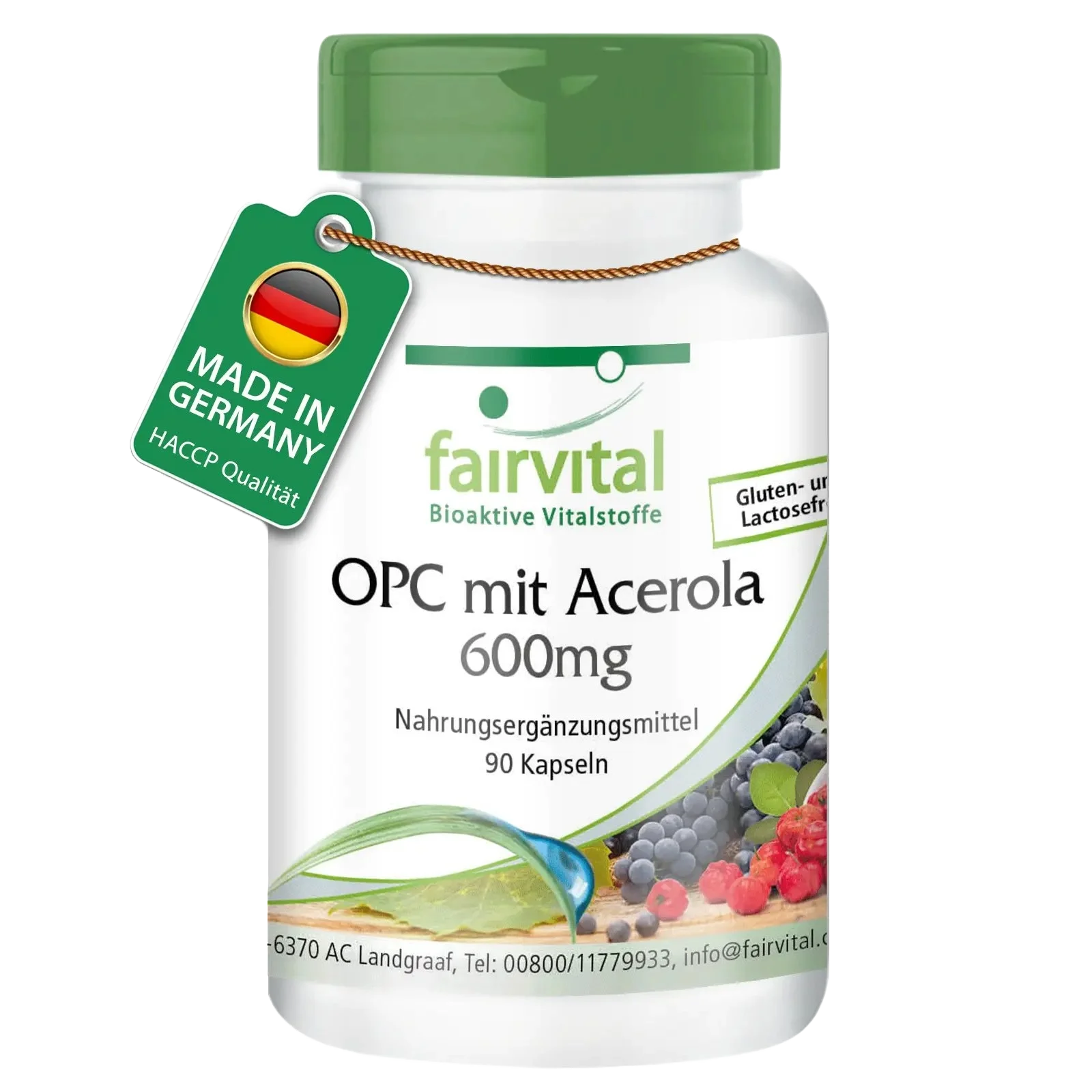 OPC 600mg con acerola - 90 cápsulas OPC 600mg con acerola - 90 cápsulas