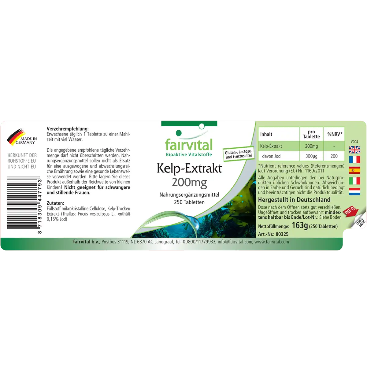 Kelp Extract 200mg - 250 Tablets Kelp Extract 200mg - 250 Tablets