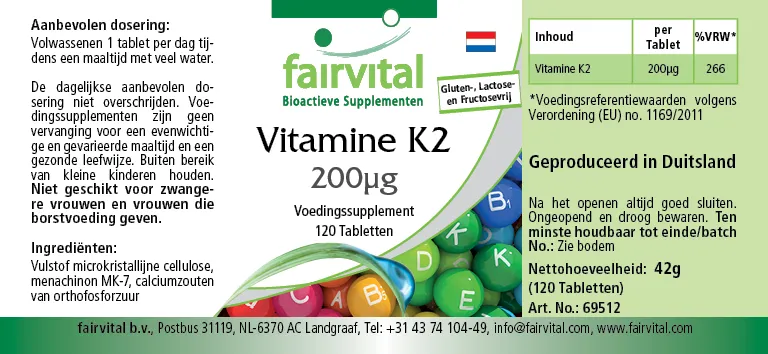 Vitamina K2 200ug – 120 compresse Vitamina K2 200ug – 120 compresse