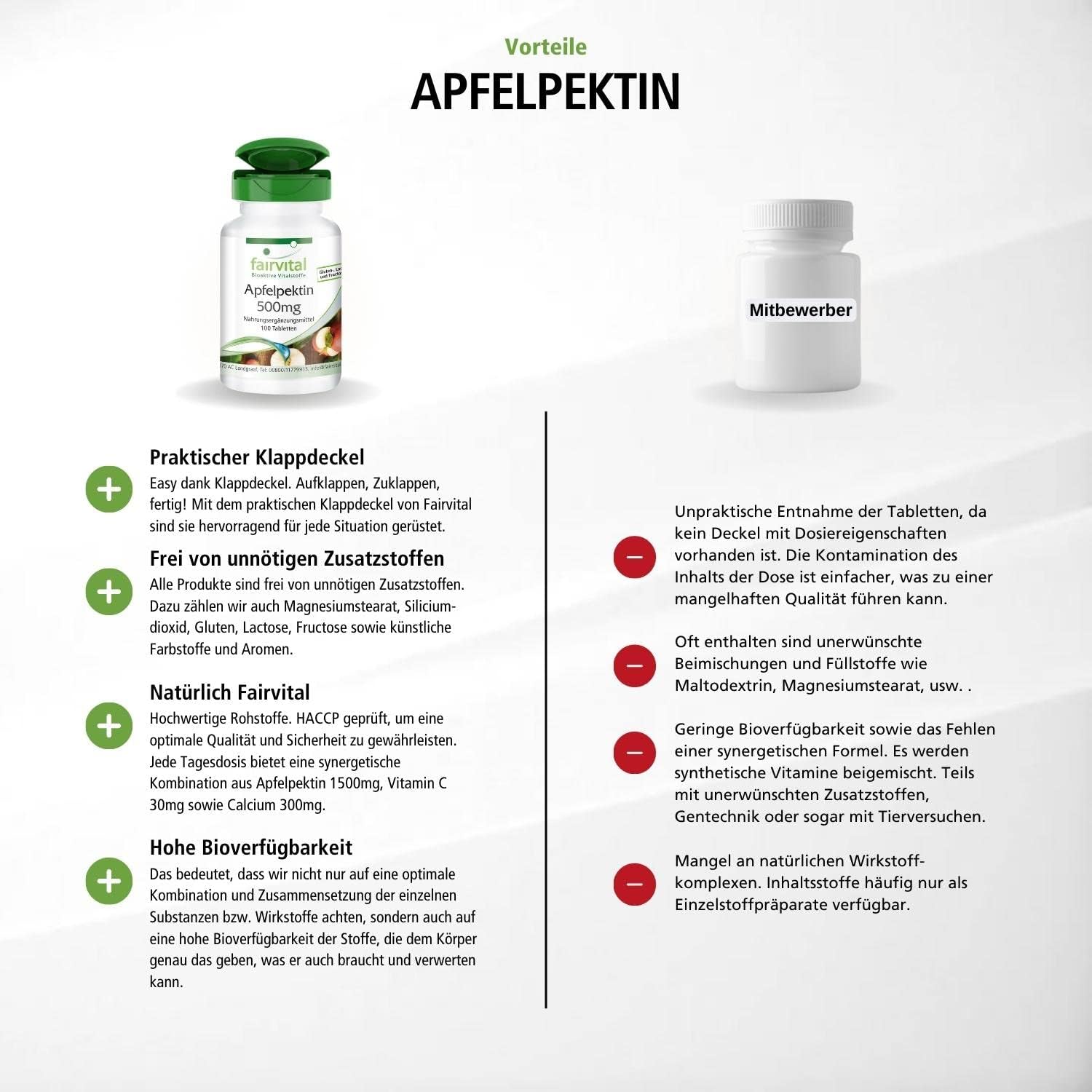 Appelpectine 500mg - 100 tabletten
