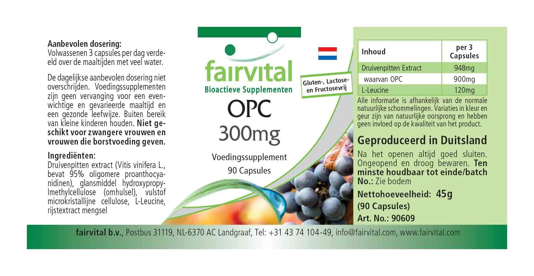 OPC 300mg – 90 Capsules OPC 300mg – 90 Capsules