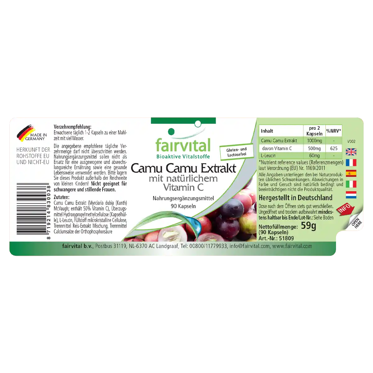 Camu Camu Extract - 90 Capsules