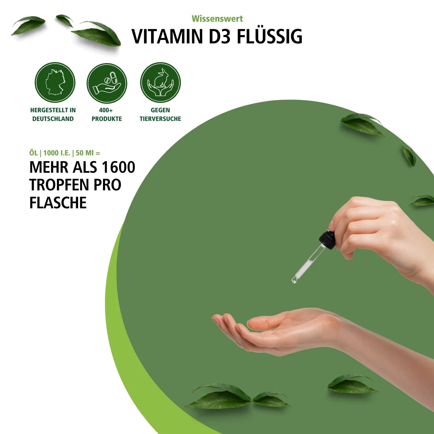 Vitamina D3 Liquida 50ml - 1000 U.I.  per goccia