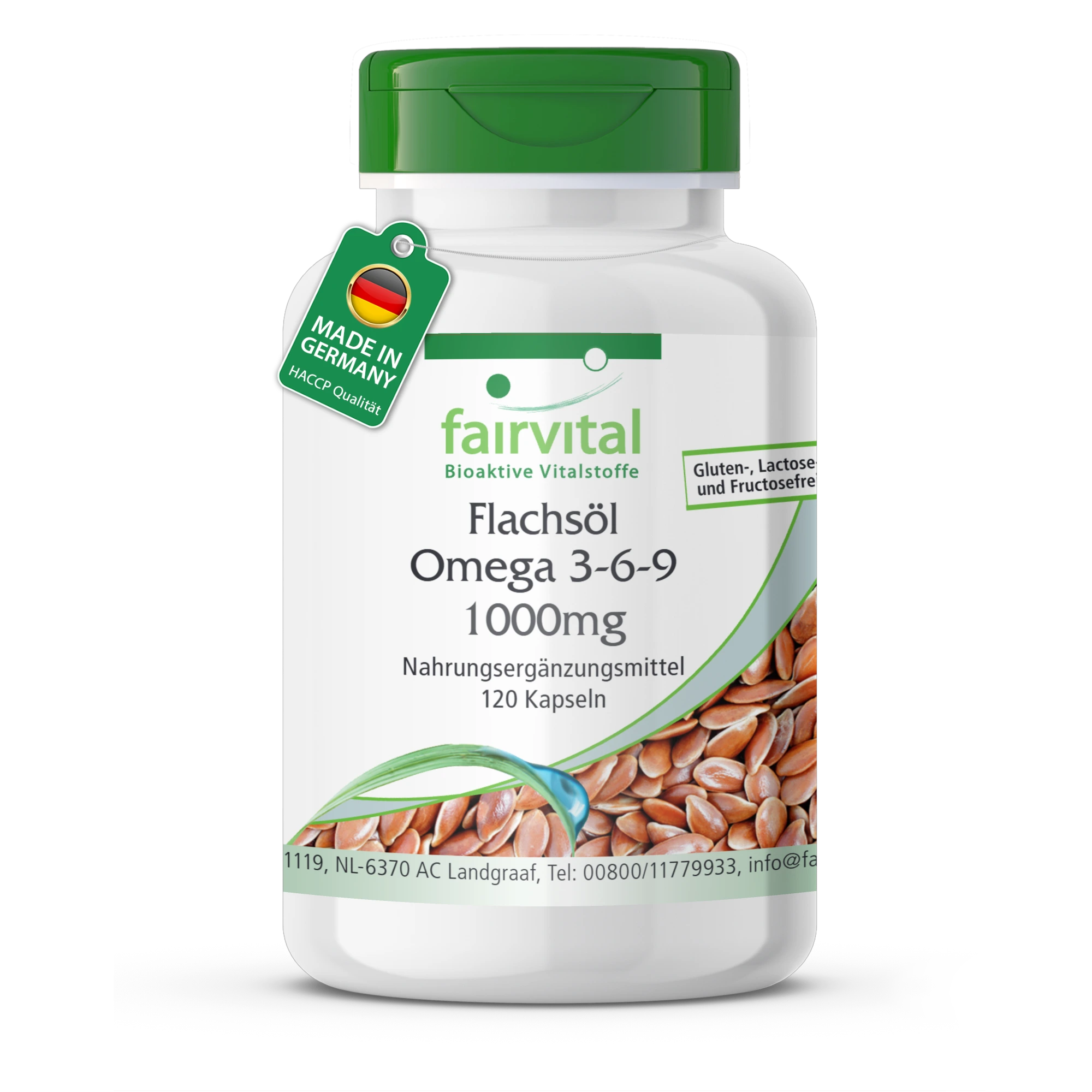 Aceite de Linaza Omega 3-6-9 - 120 Cápsulas