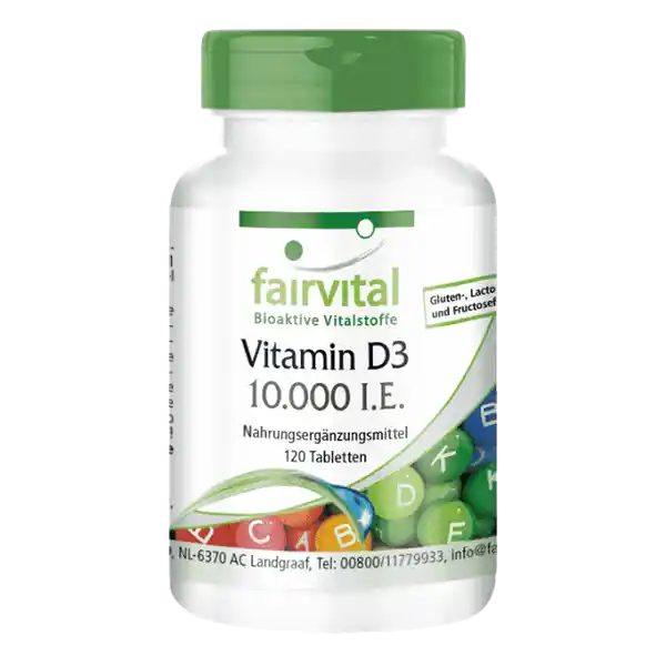 Vitamin D3 10000 I.U. - 120 tablets