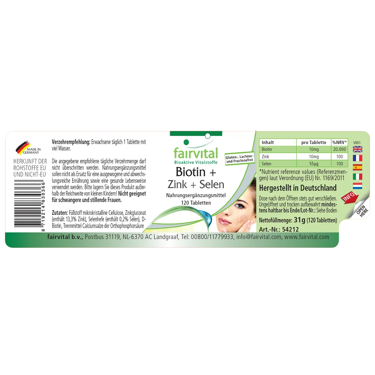 Biotin + Zinc + Selenium Biotin + Zinc + Selenium