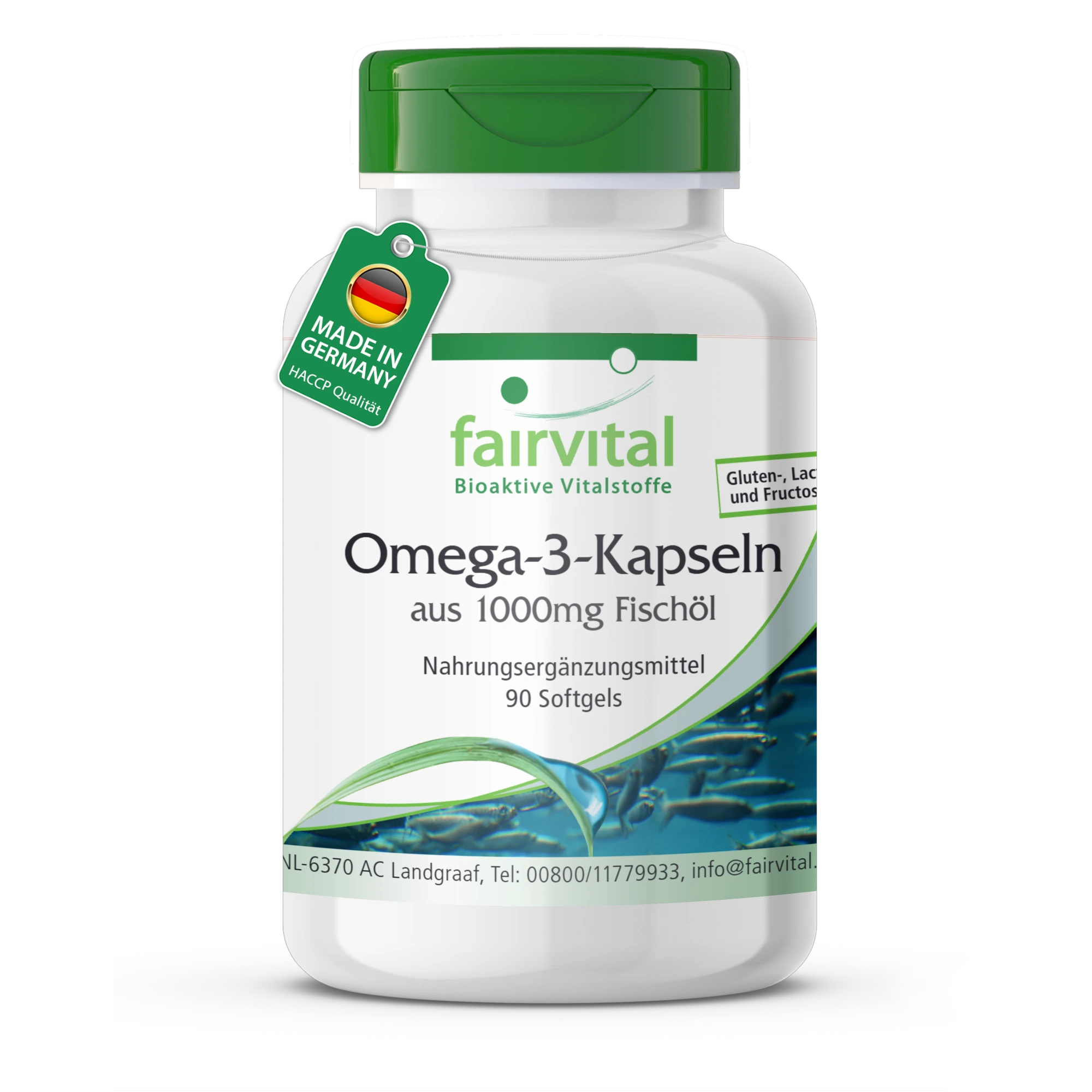 Omega-3-Kapseln aus 1000mg Fischöl
