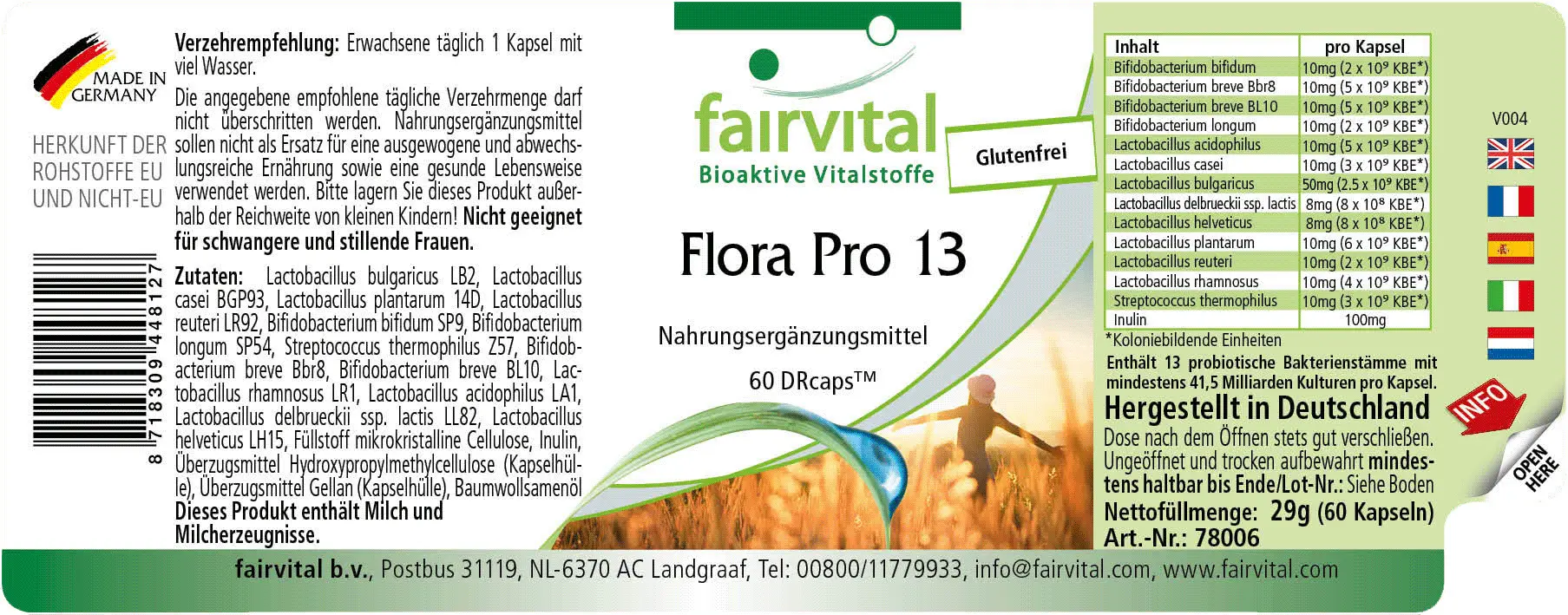 Flora Pro 13 - 60 DRcaps® Flora Pro 13 - 60 DRcaps®