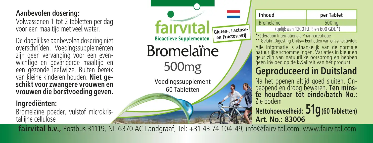 Bromelain 500mg - 60 Tablets Bromelain 500mg - 60 Tablets