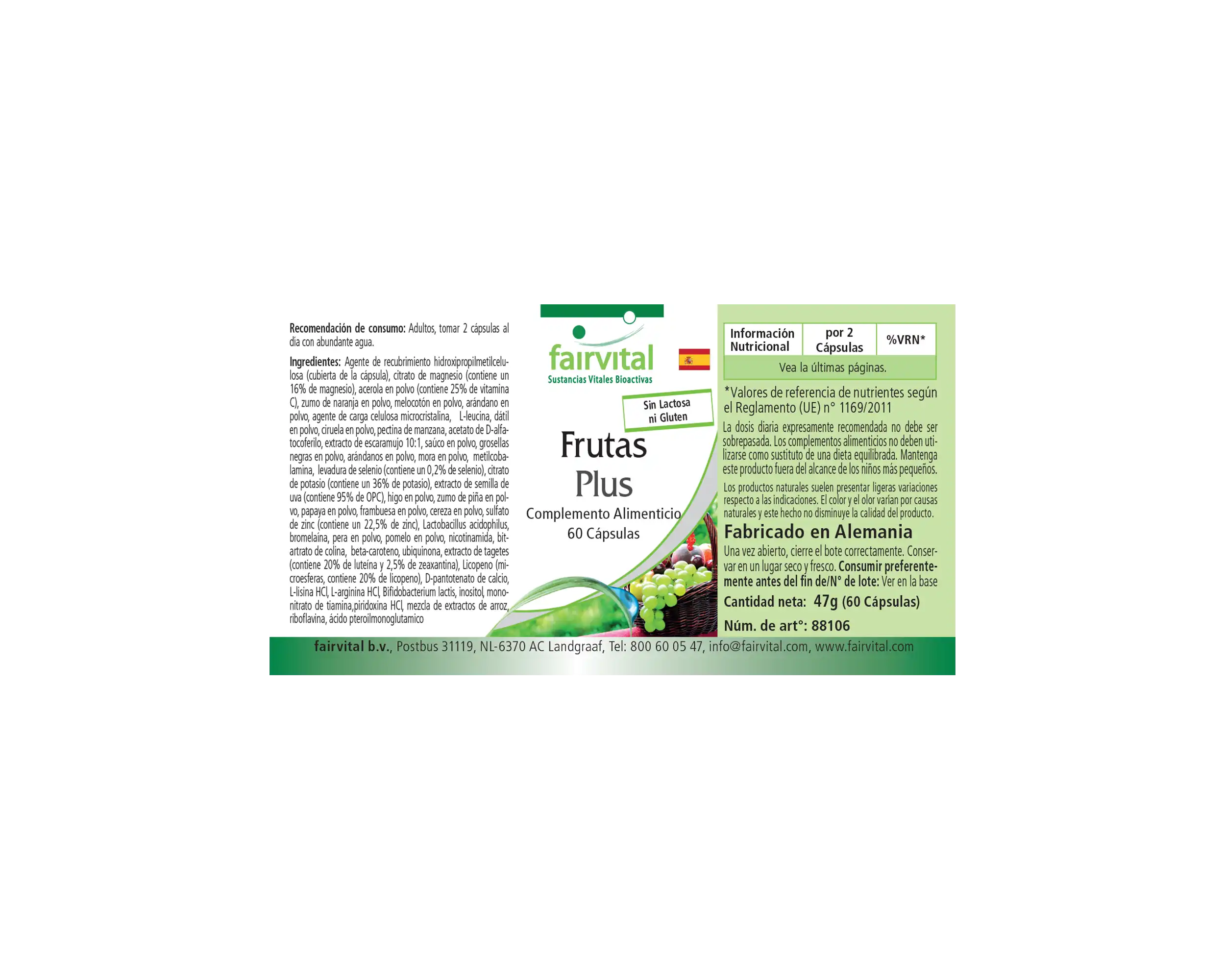 Frutas Plus - 60 Cápsulas Frutas Plus - 60 Cápsulas