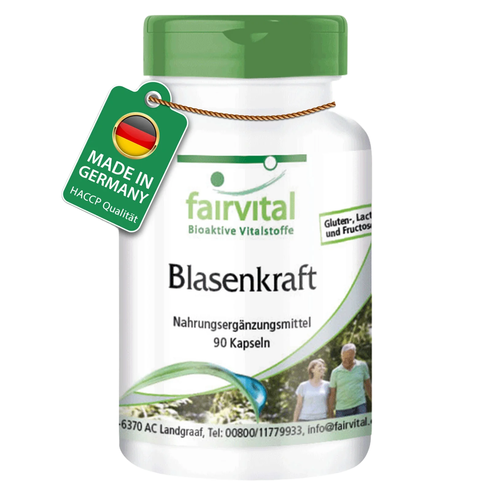 Blasenkraft - 90 Kapseln - mit Kürbiskern, Goldrutenkraut, Vitamin E uvm. - Zellschutz - Vegan | Fairvital Blasenkraft - 90 Kapseln - mit Kürbiskern, Goldrutenkraut, Vitamin E uvm. - Zellschutz - Vegan | Fairvital