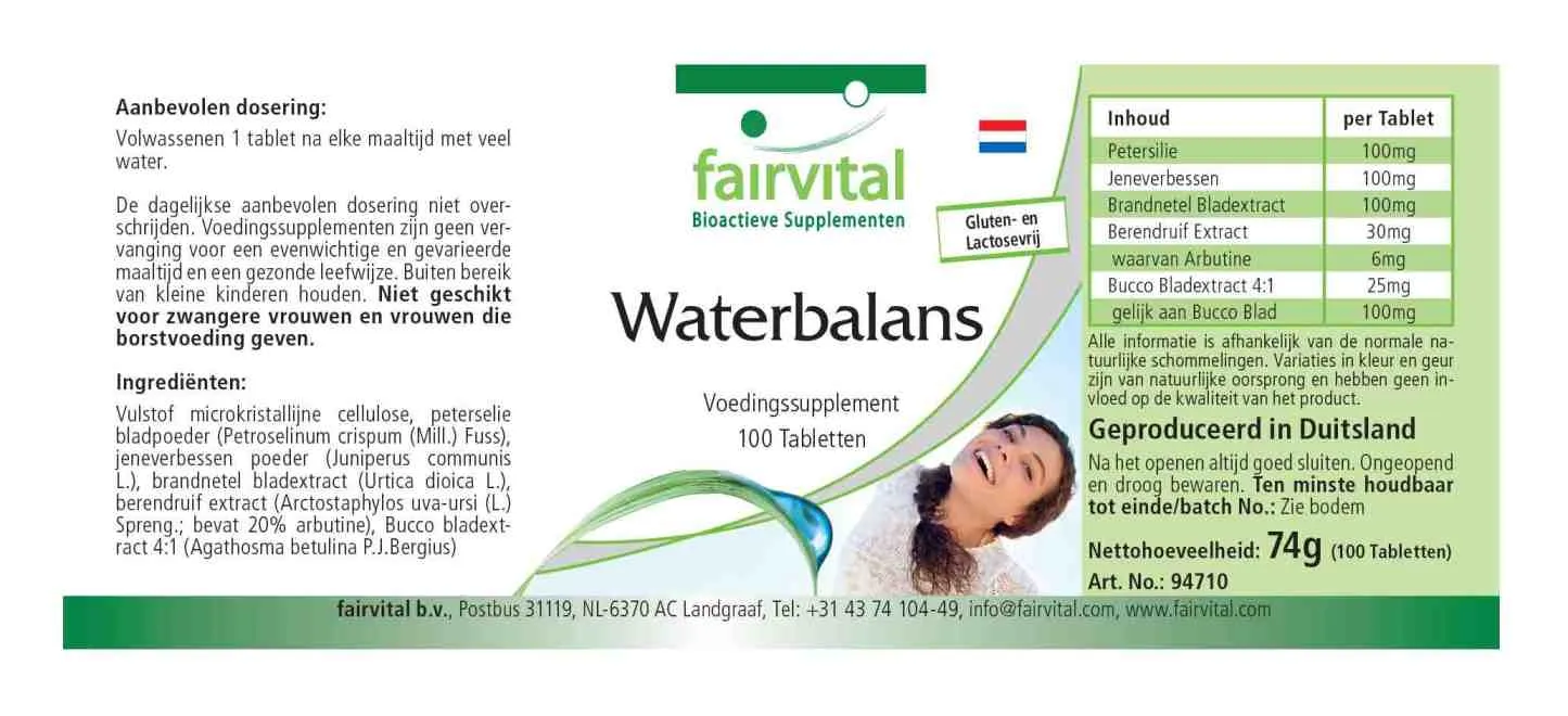 Wassertabletten -100 Tabletten-Brennnessel-Extrakt Komplex-Vegan & Hochdosiert | Fairvital Wassertabletten -100 Tabletten-Brennnessel-Extrakt Komplex-Vegan & Hochdosiert | Fairvital