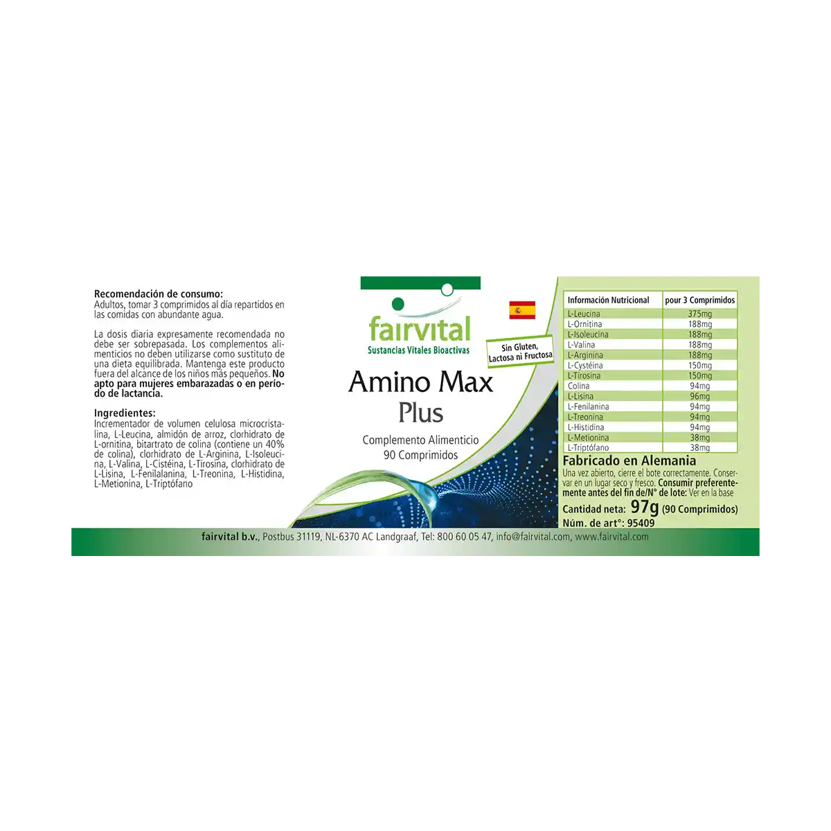Amino Max Plus - 90 comprimés