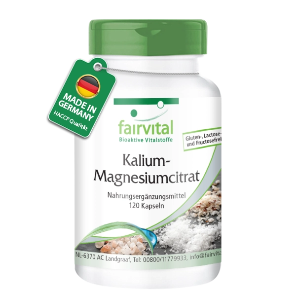 Potassium Magnesium Citrate - 120 Capsules