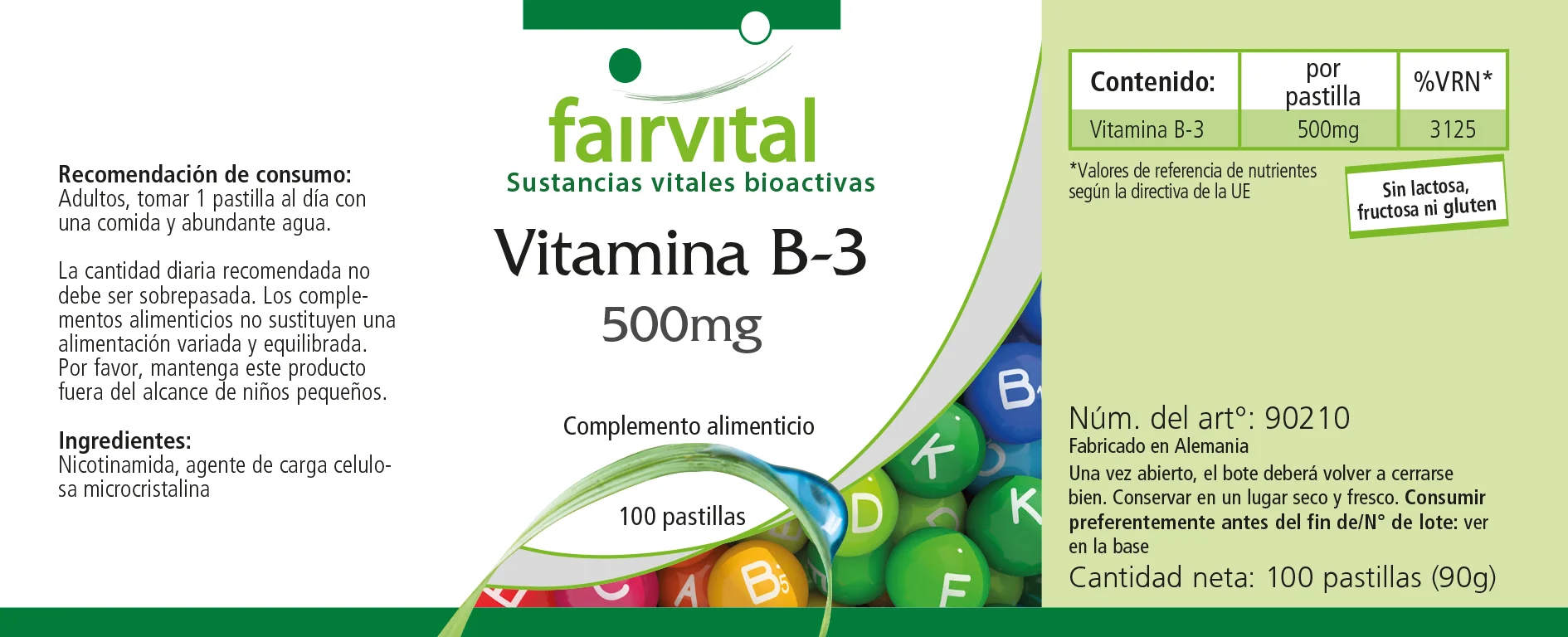 Vitamin B3 500mg – 100 Tablets Vitamin B3 500mg – 100 Tablets