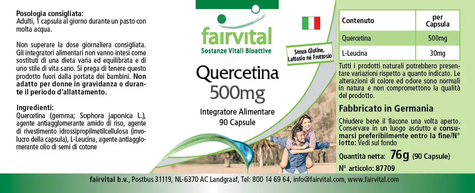 Quercetin 500mg - 90 Capsules Quercetin 500mg - 90 Capsules