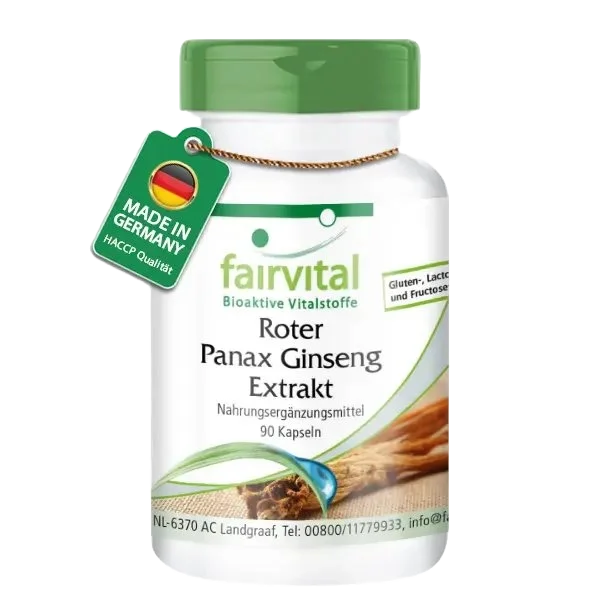 Extrait de Panax Ginseng Rouge 400mg - 90 gélules