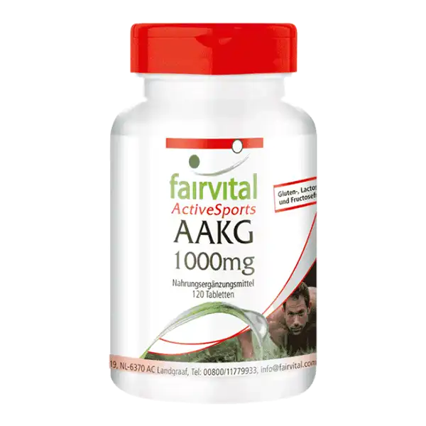 AAKG 1000mg L-arginina - alfa cetoglutarato - 120 comprimidos