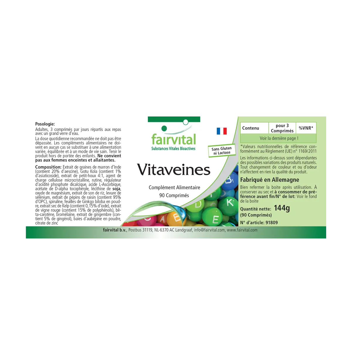 Vein Vitamins - 90 Tablets Vein Vitamins - 90 Tablets