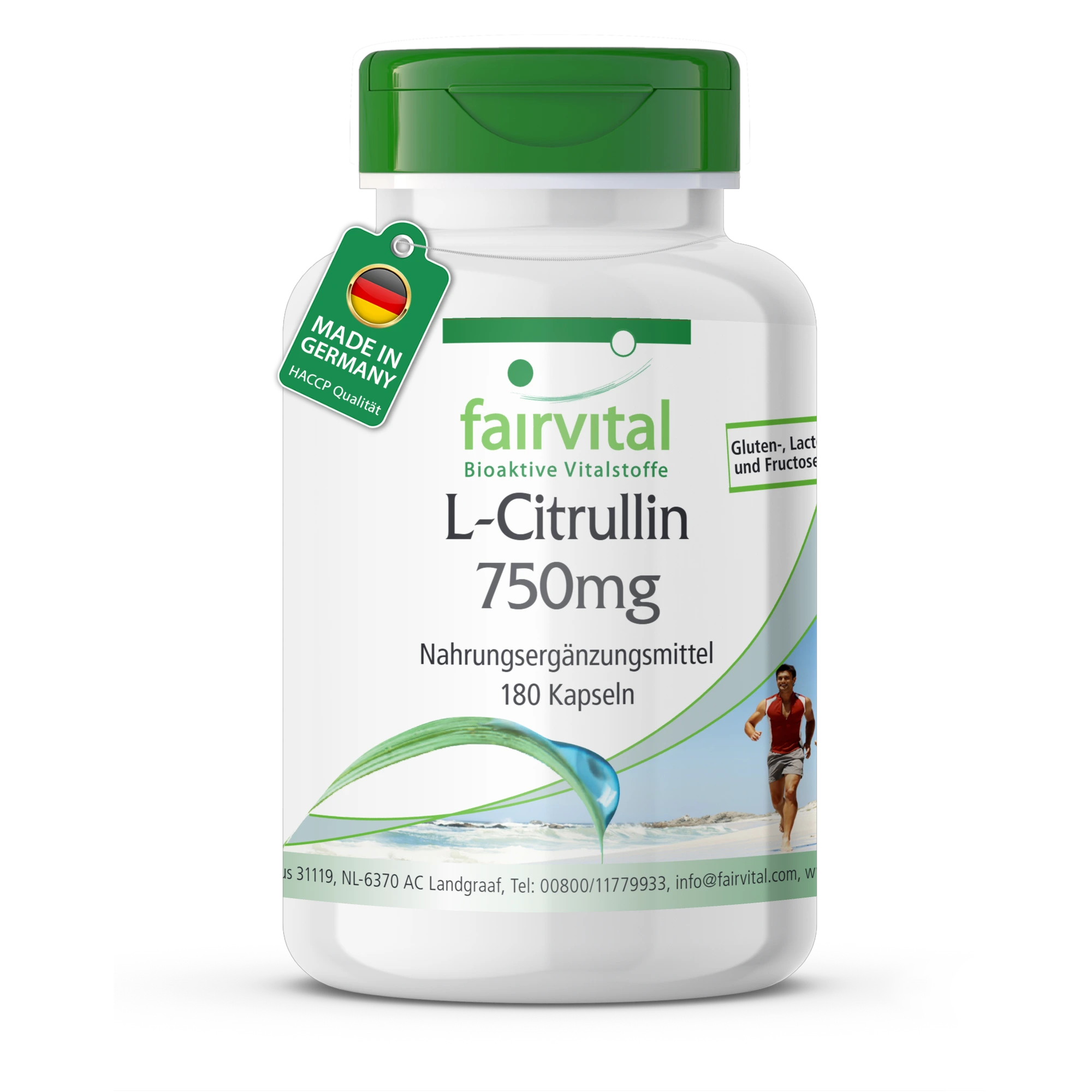 L-Citrulina 750mg - 180 Cápsulas