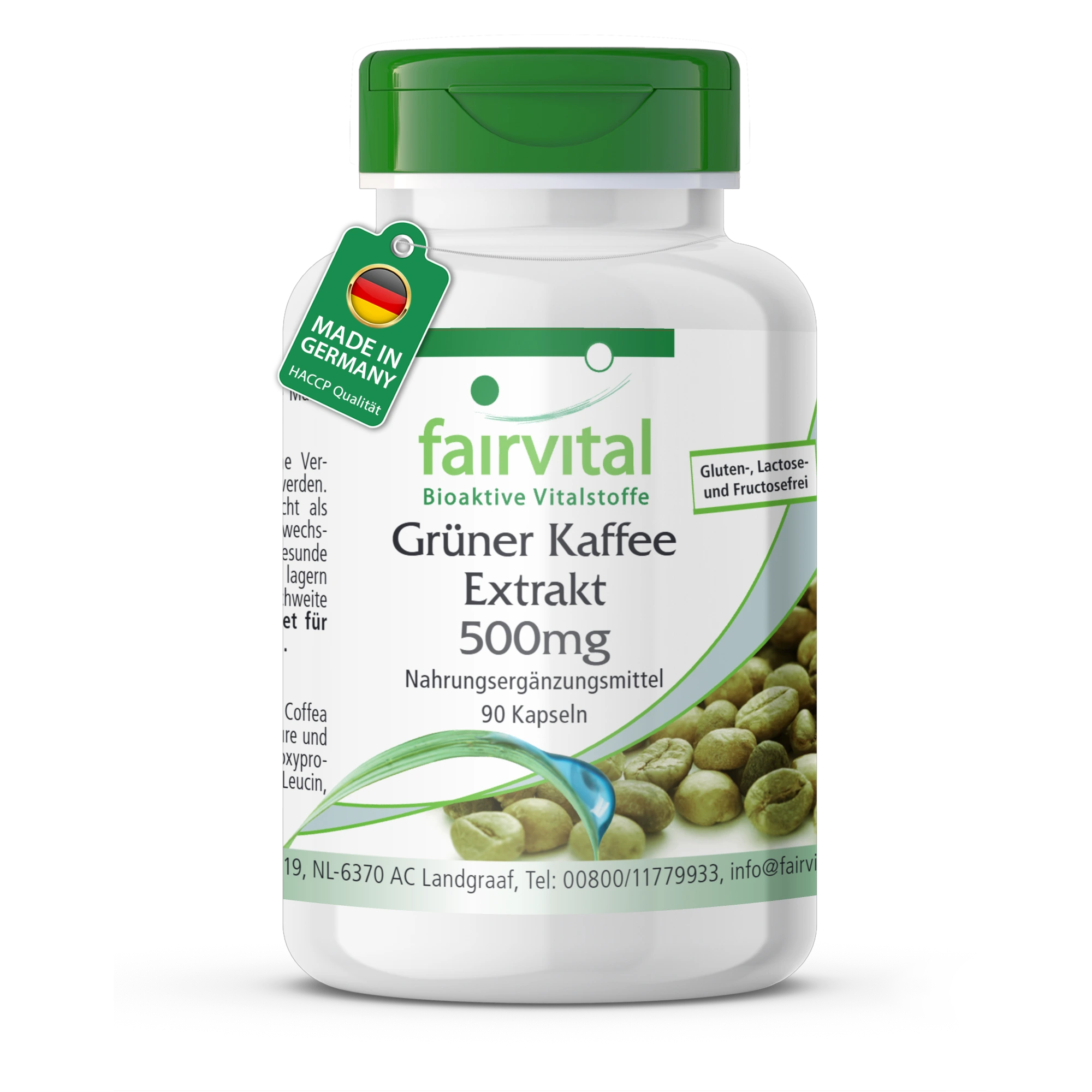 Green Coffee Extract 500mg - 90 Capsules