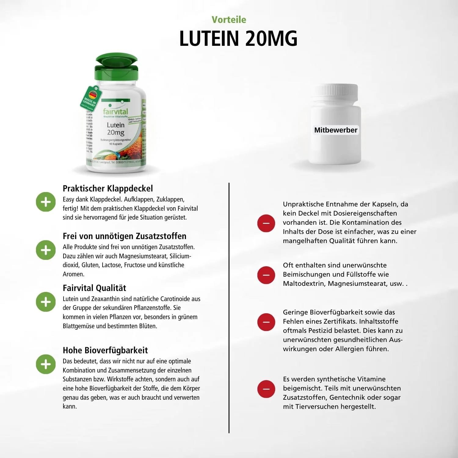 Lutein 20mg - 90 Capsules