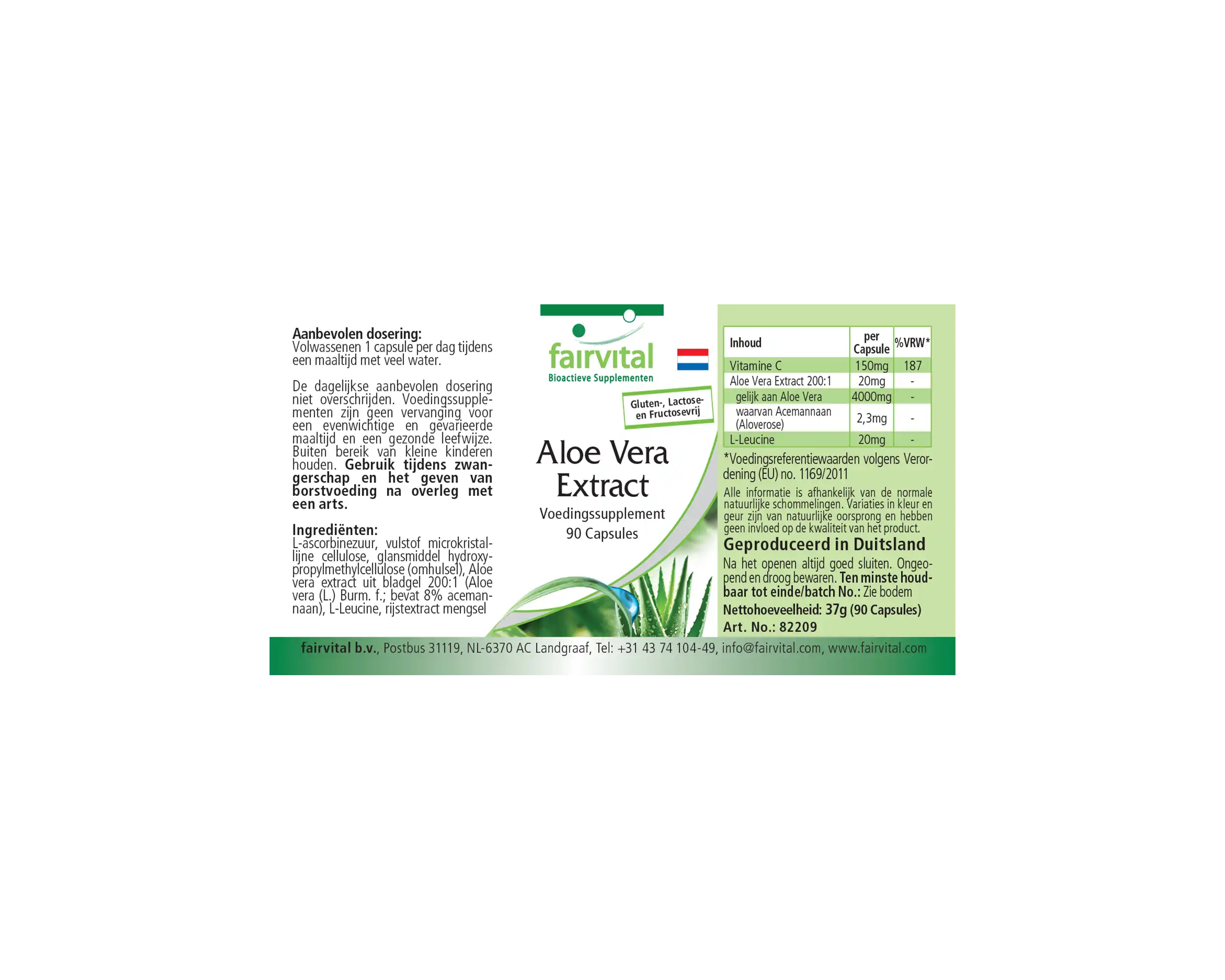 Aloe Vera Extract - 90 capsules