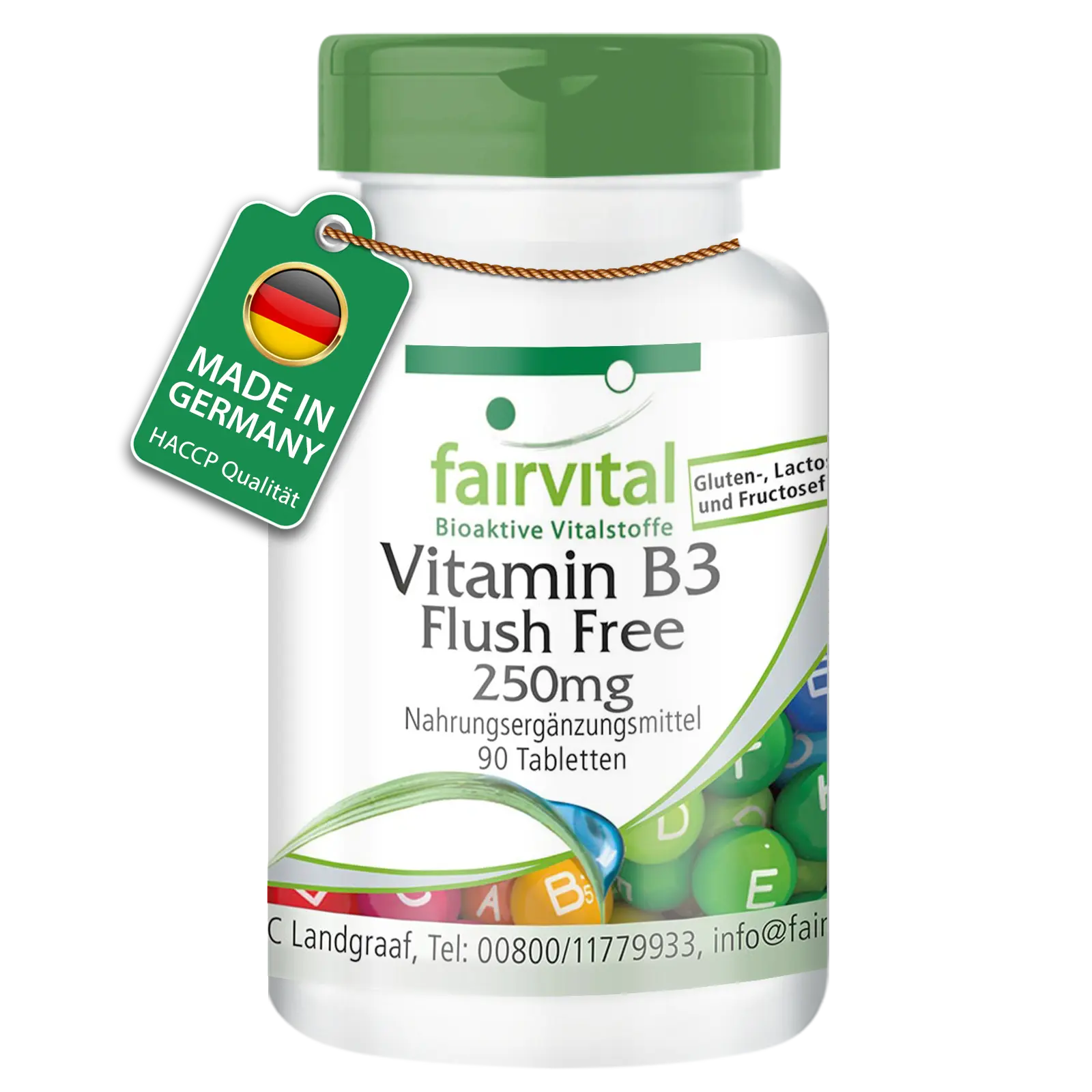 Vitamin B3 Flush Free 250mg - 90 Compresse