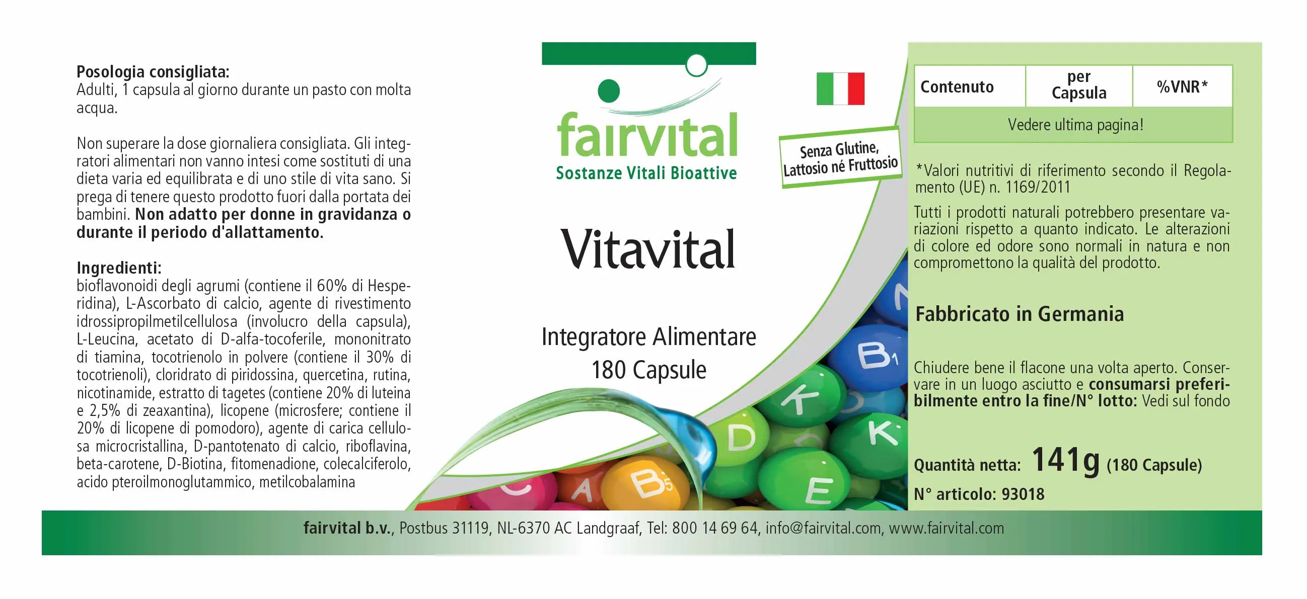 Vitavital - 180 Cápsulas Vitavital - 180 Cápsulas
