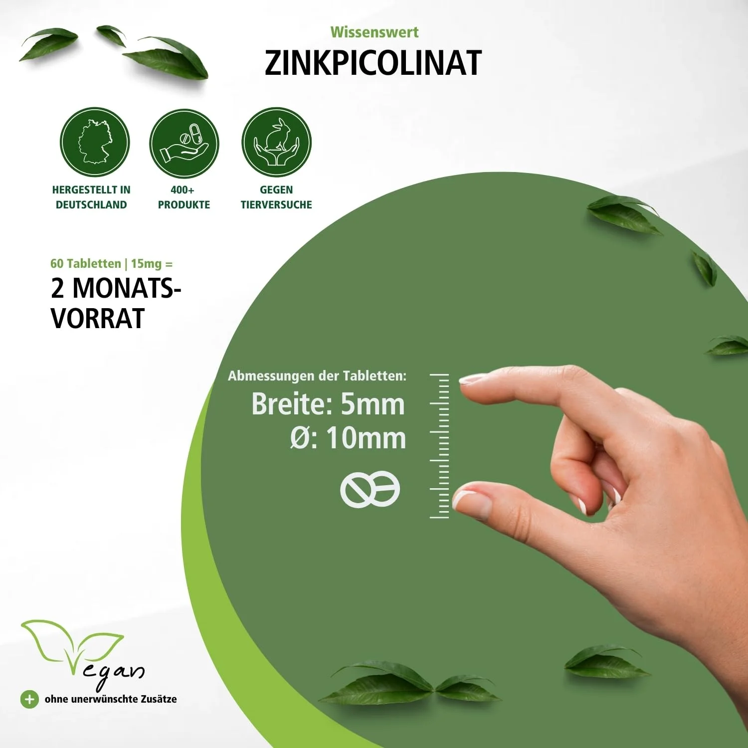 Zinc Picolinate 15mg Zinc - 60 Tablets