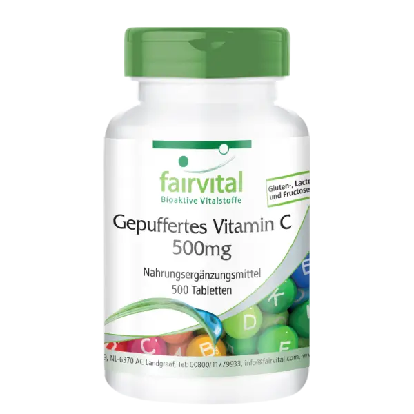 Gebufferde Vitamine C 500mg - 500 tabletten