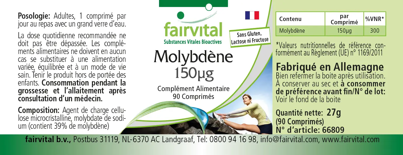 Molibdeno 150ug – 90 compresse